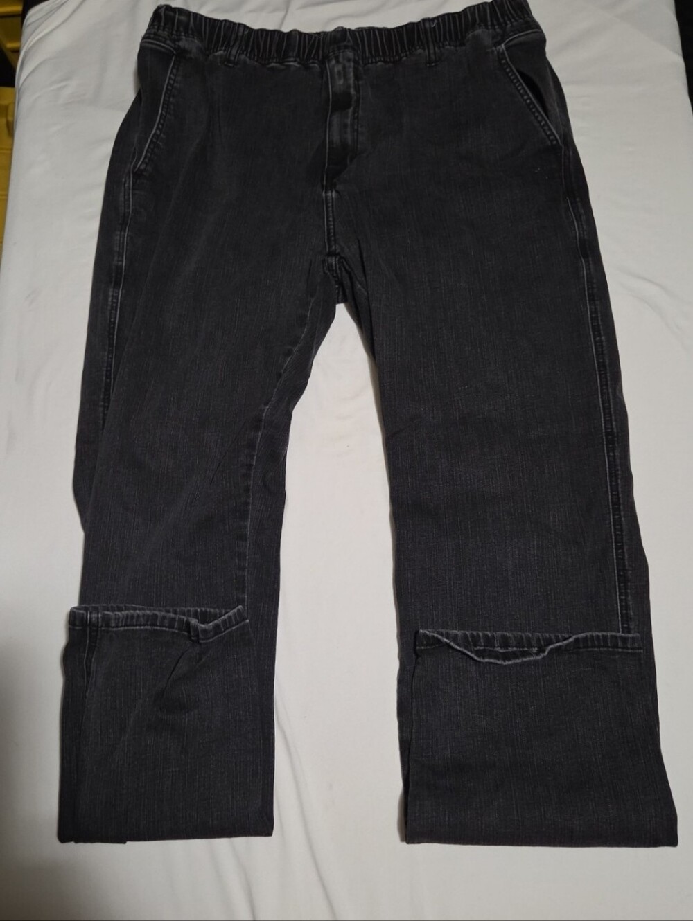 Voeeron mens 40x32 black stretch jeans #19
